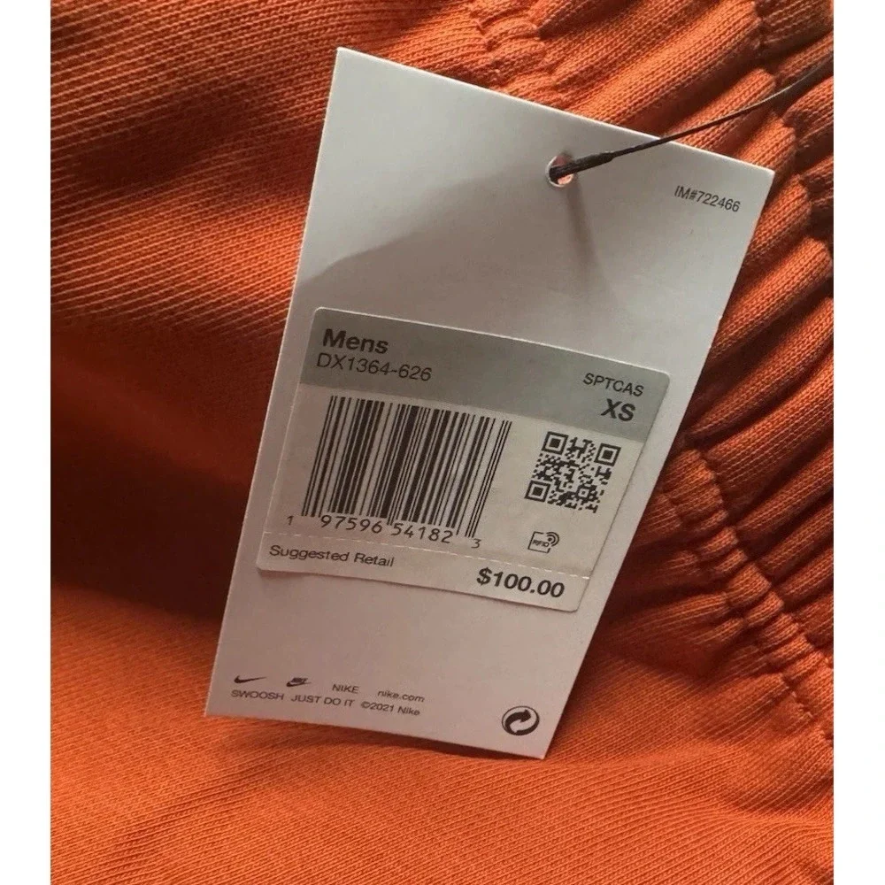 Nike Sportswear Solo‎ Swoosh Fleece Pants Men Sz XS DX1364-626 NWT